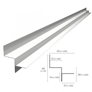 PERFIL TABICA BRANCA DW 3000X0,5MM - 0050