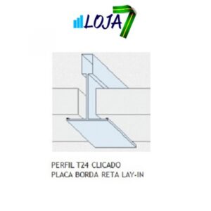 PERFIL T TEGULAR ALFA T24 625MM - 1087