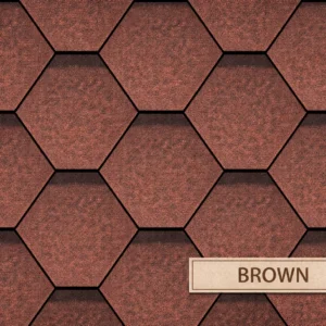 Telha Shingle - Hexagonal -  10 anos, 20 anos, 30 anos - Brown