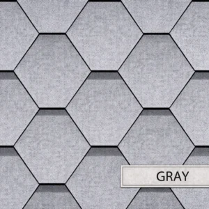 Telha Shingle - Hexagonal -  10 anos, 20 anos, 30 anos - Gray