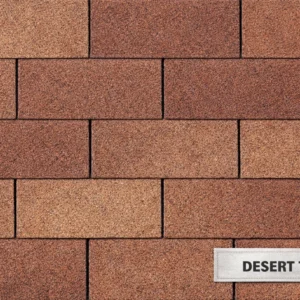 Telha Shingle Retangular 3 Abas -  10 anos, 20 anos, 30 anos - Desert Tan