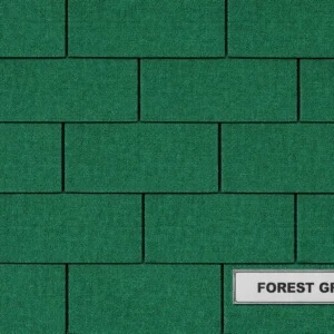 Telha Shingle Retangular 3 Abas -  10 anos, 20 anos, 30 anos - Forest Green
