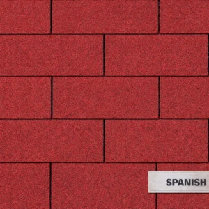 Telha Shingle Retangular 3 Abas -  10 anos, 20 anos, 30 anos - Spanish Red